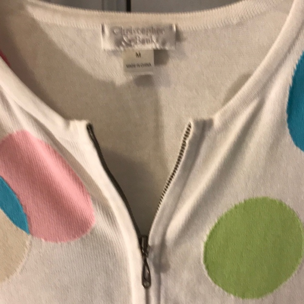This cute sweater says it all!  Pretty in pastels! - Picture 2 of 4
